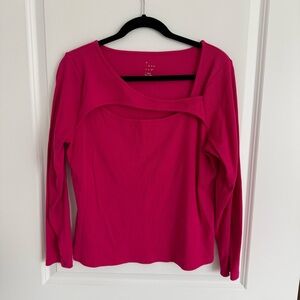a new day Fuchsia Long Sleeve Top